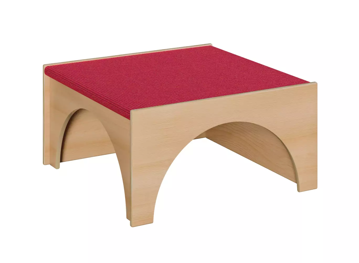 Tretford-Podestelemente: Quadrat als Tunnel, 2 Öffnungen über Eck aus der Kategorie Spielpodeste