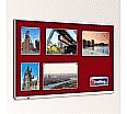 Textiltafel 150x100 cm, mit durchgehender Ablage,