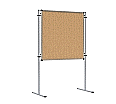 Kinder-Stecktafel,  90x90 cm, beidseitig Kork-Oberfläche, aus der Kategorie Trennwände & Stellwände