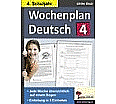 Wochenplan Deutsch / Klasse 4 aus der Kategorie Schulbücher