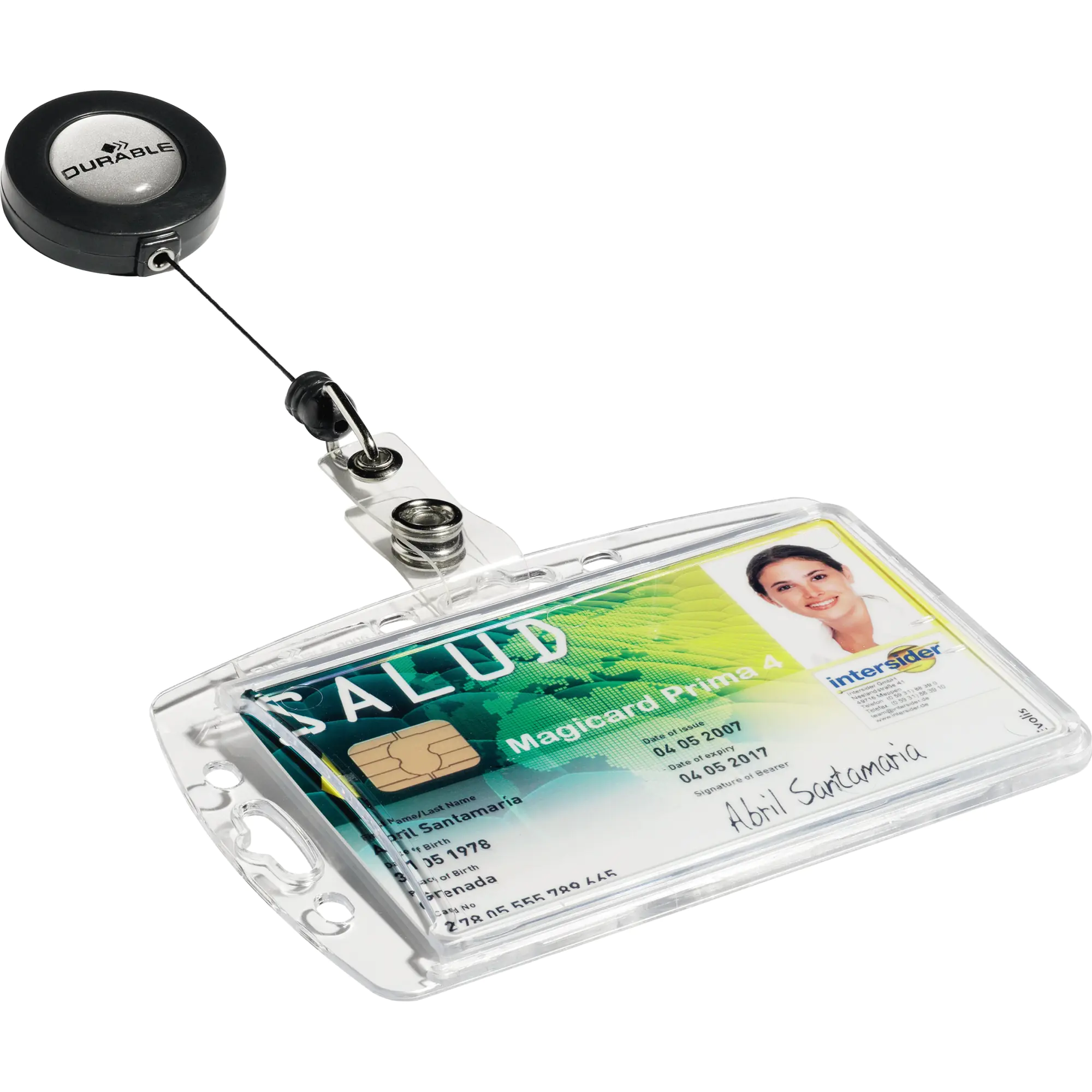 Durable Namensschild 54x85mm+Metallclip 10 St. aus der Kategorie Namensschilder