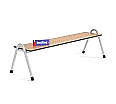 Sitzbank stapelbar, 150 cm breit, Vollkernplatte,