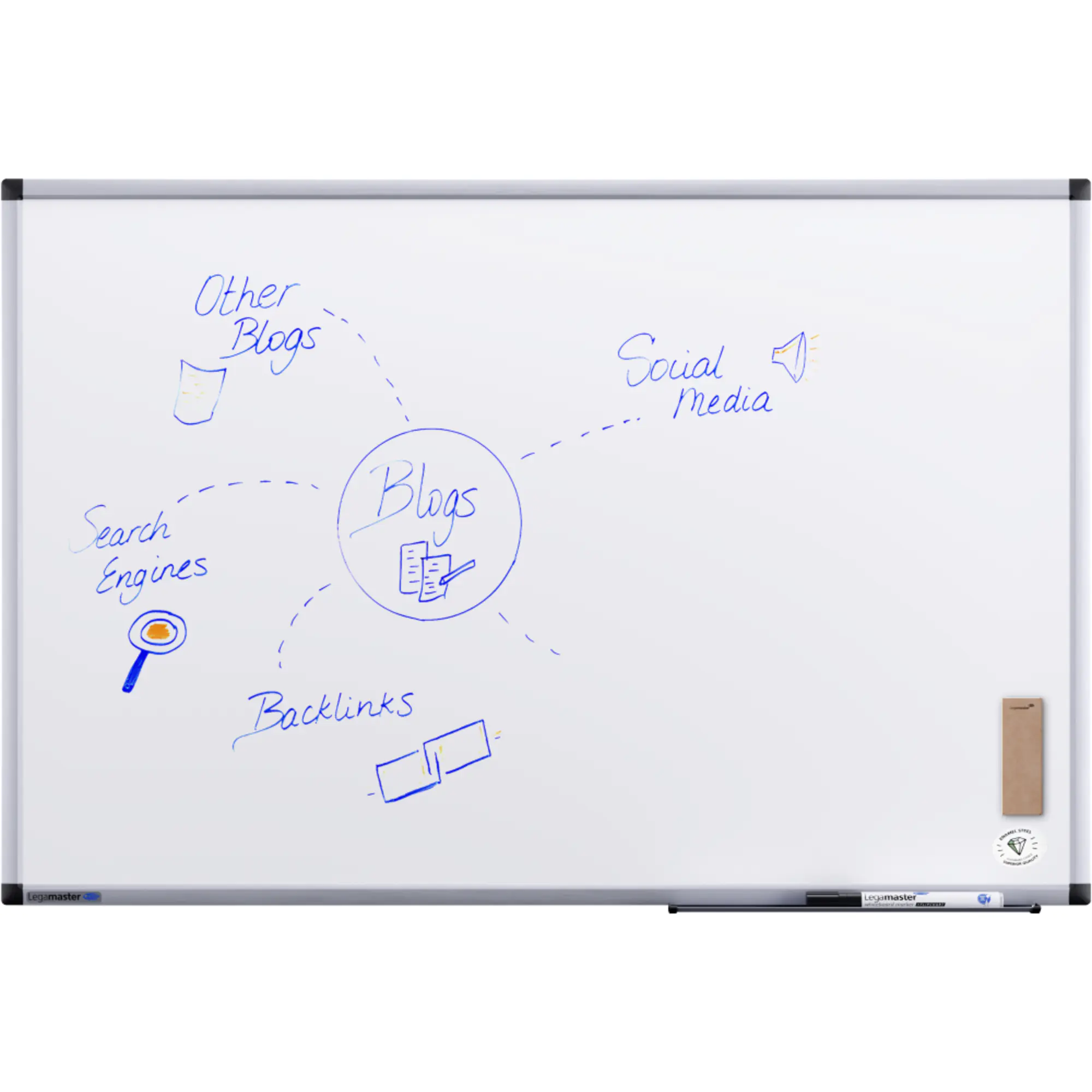 Legamaster Whiteboard UNITE PLUS 60x90cm aus der Kategorie Whiteboards