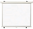 Rollo-Zug-Leinwand 240x180cm (118") Format 4:3-Beamer Projektion, Gehäuseabmessungen: 257x9x9cm,zur  aus der Kategorie Projektion