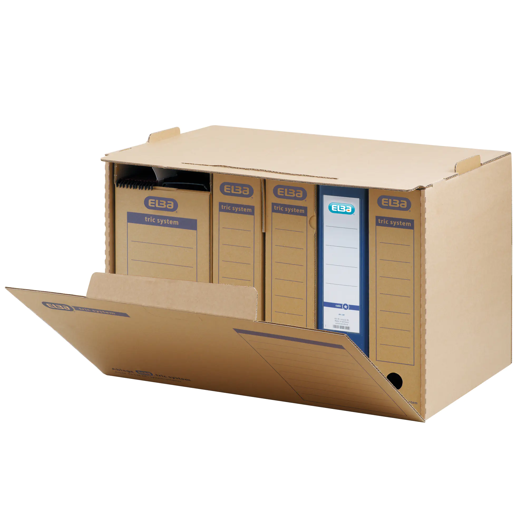 Elba Archivbox tric System für DIN A4 naturbraun aus der Kategorie Archivierung