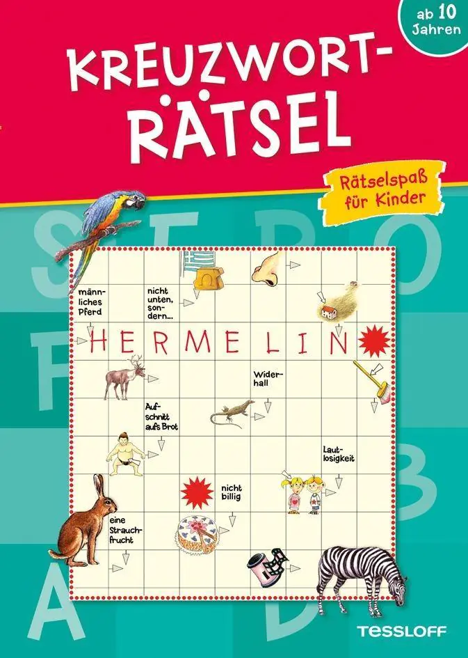 Kreuzworträtsel: Rätselspaß für Kinder (blau) aus der Kategorie Kinderbücher