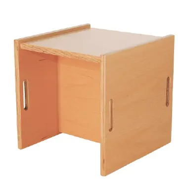 Wendehocker Buche Multiplex natur  B/H/T 36 x 46 x 36 cm aus der Kategorie Hocker