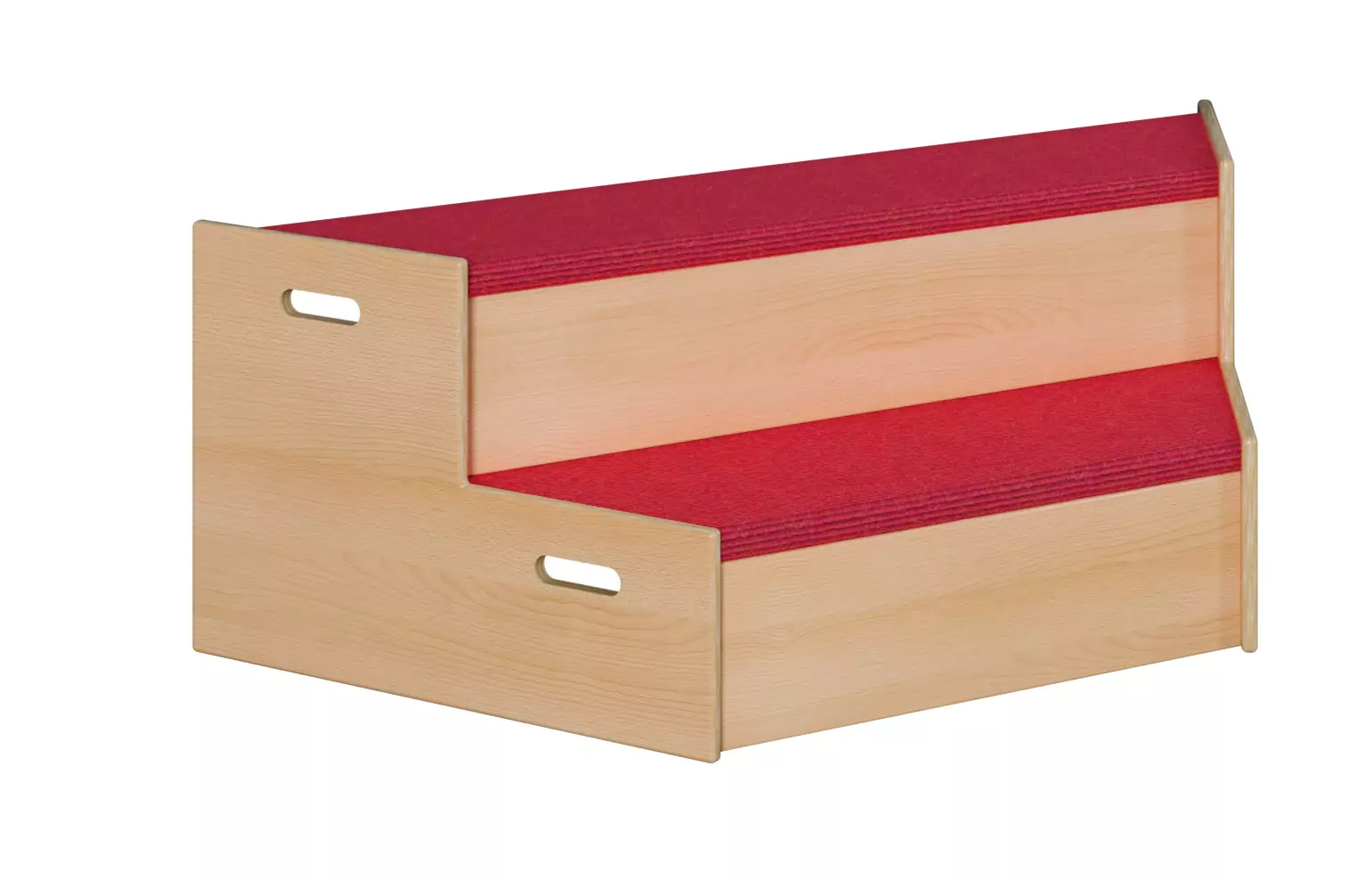 Tretford-Podestelemente: Stufenpodest Trapez, zum 6-Eck kombinierbar aus der Kategorie Spielpodeste