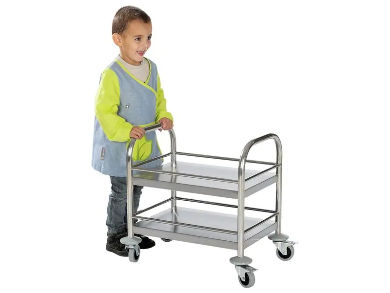 Servierwagen aus Metall Höhe 55 cm für Kinder aus der Kategorie Rollwagen & Transportwagen