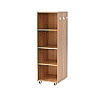Bücherregal, 165 cm hoch, 52x64 cm (B/T), einseitig nutzbar, 4 Fächer,
