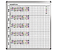 Klassen-Plantafel, 12 Stunden Mo-Fr, für 25 Klassen, 123x117 cm,