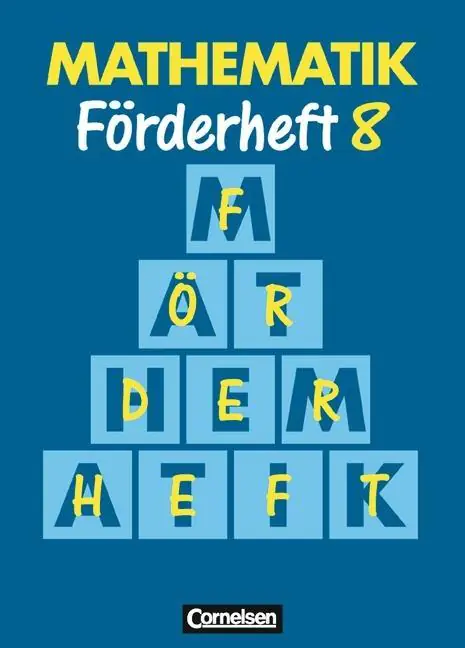 Mathematik 8. Schuljahr. Förderheft. Neue Ausgabe für Sonderschulen aus der Kategorie Mathematik