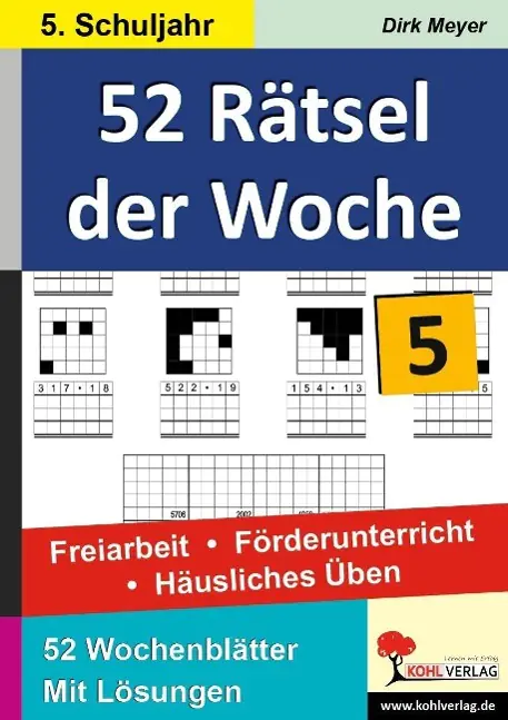 52 Rätsel der Woche / 5. Schuljahr aus der Kategorie Schulbücher