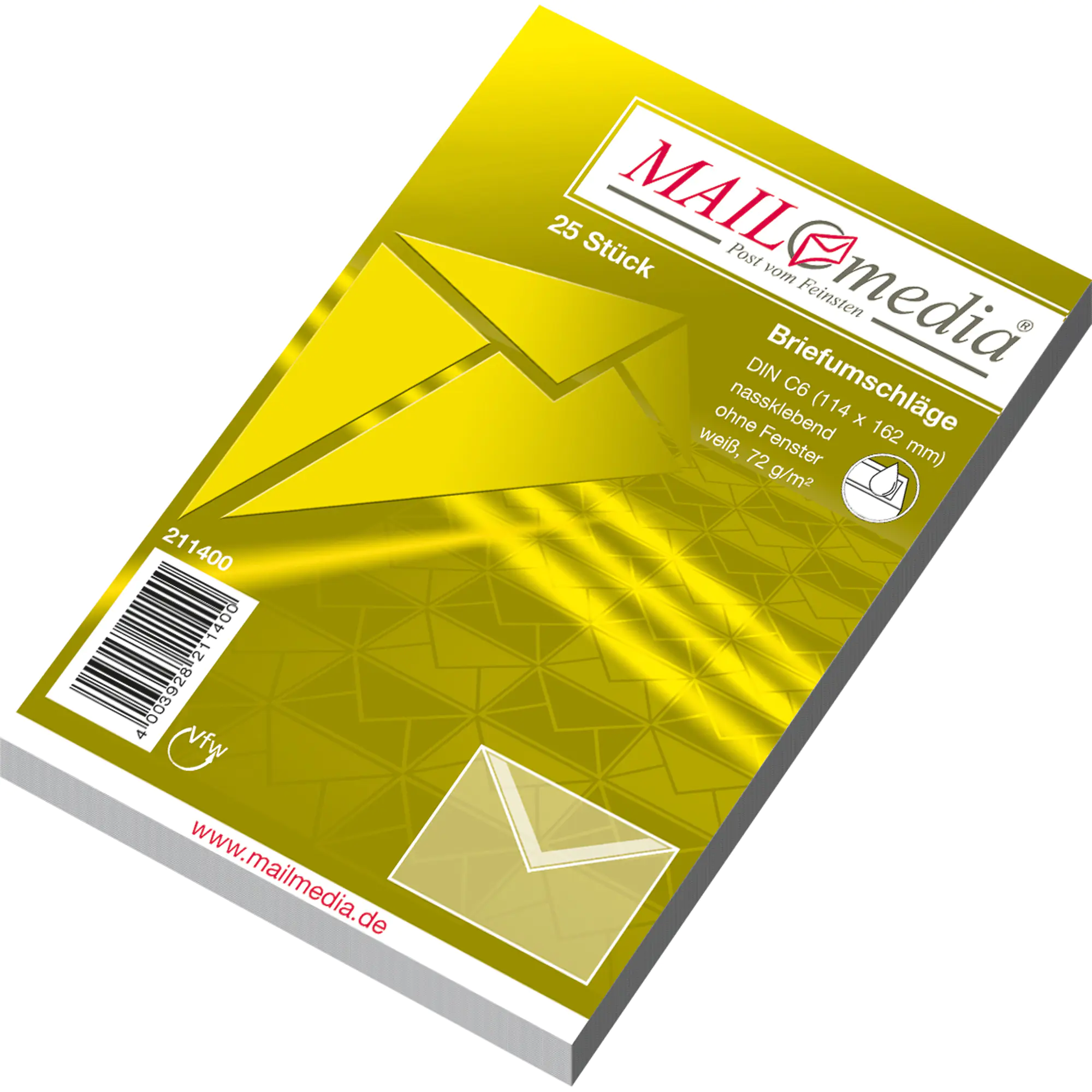 MAILmedia Briefumschlag C6 nk oF ws 25 St. aus der Kategorie Umschläge & Versandtaschen