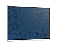 Wandtafel Stahlemaille blau, 120x 90 cm, mit durchgehender Ablage, aus der Kategorie Wandtafeln Blau