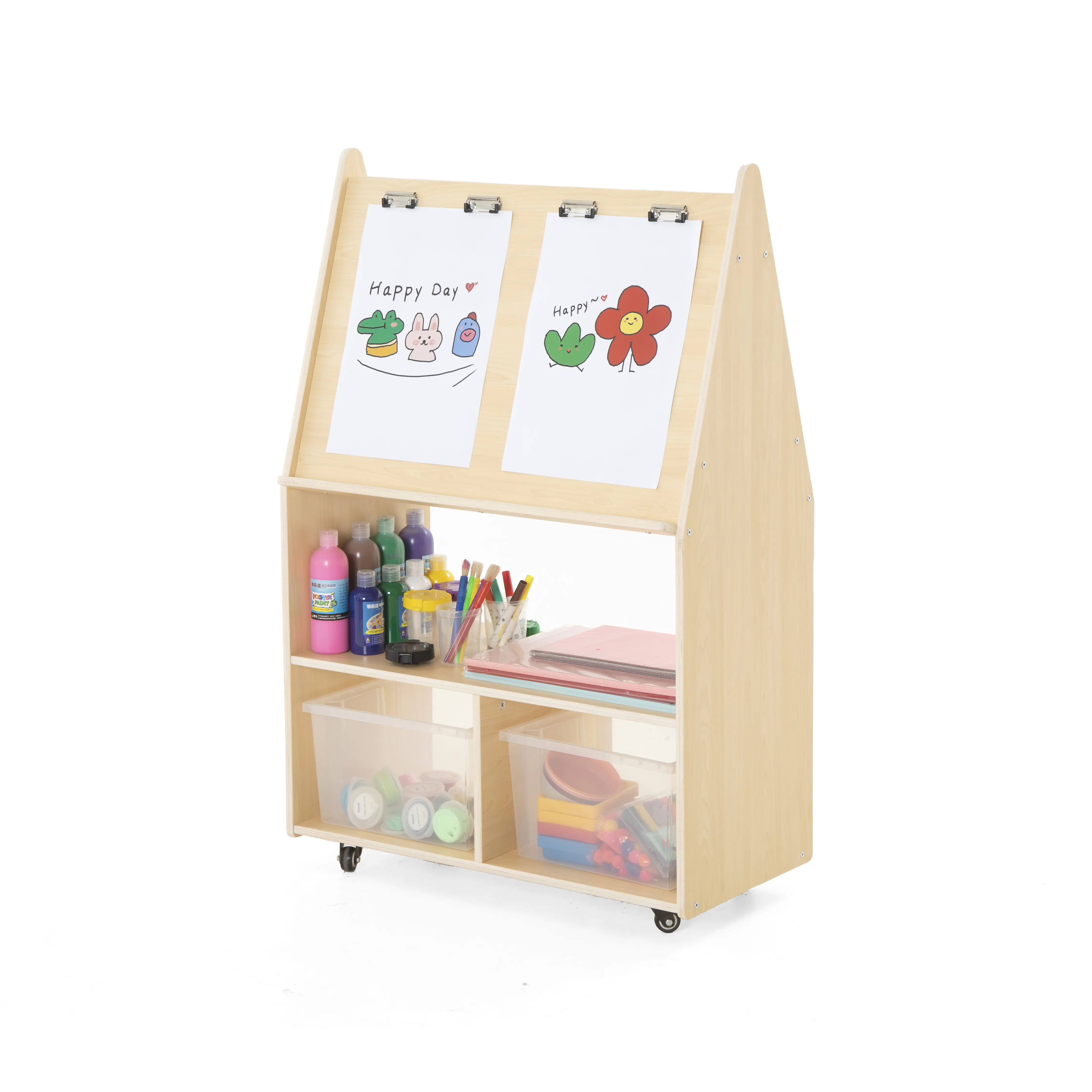 Wisdom | Staffelei mobil | 80 x 39 x 120 cm | Holz aus der Kategorie Bausteine & Spiellandschaften