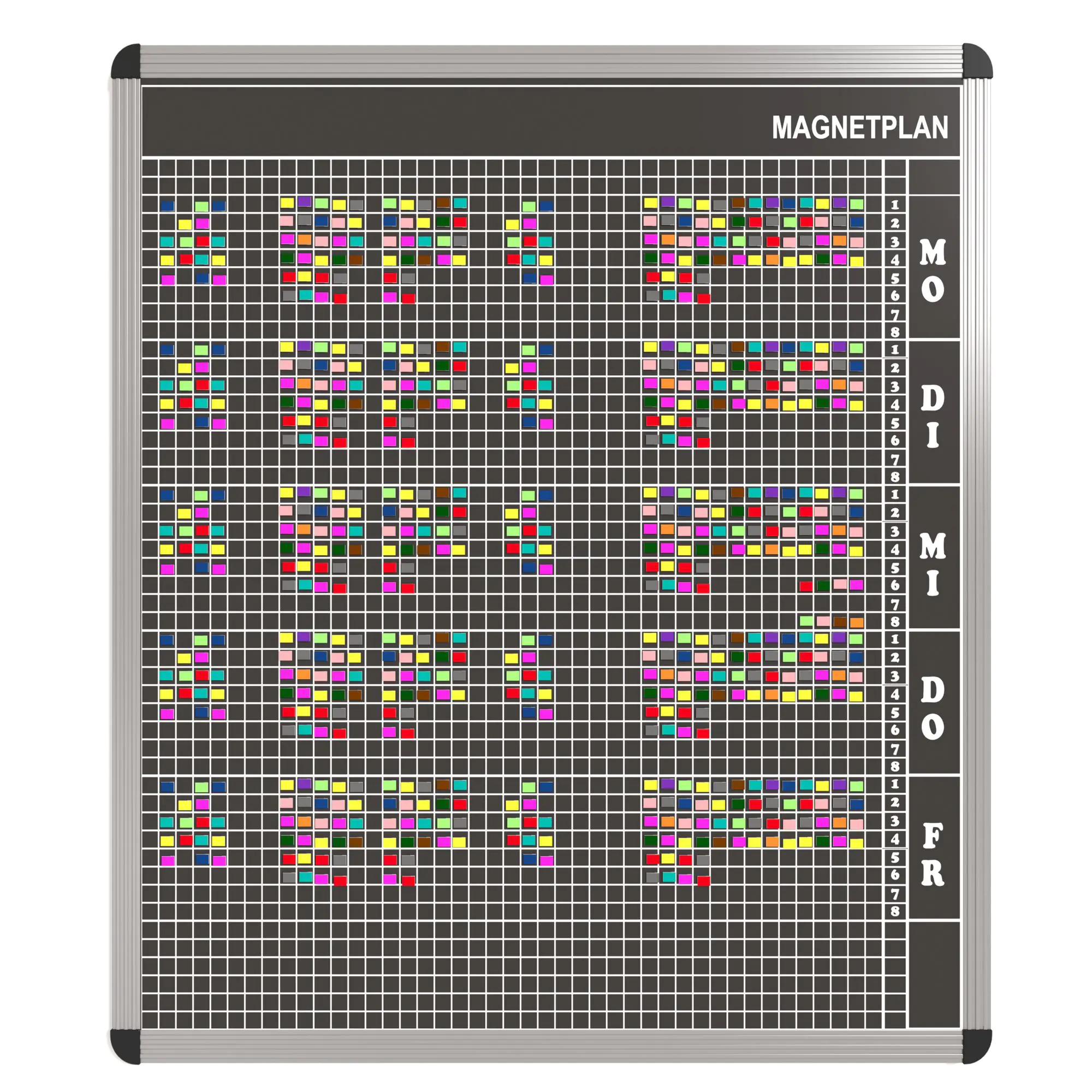 Personal-Raum-Plan,  8 Stunden, 43 Spalten, 103x97 cm,