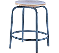 Vierbein-Hocker, Sitzhöhe 51 cm, umlaufende Fußraste,