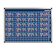 Personal-Raum-Plan,  8 Stunden, 73 Spalten, 103x157 cm,