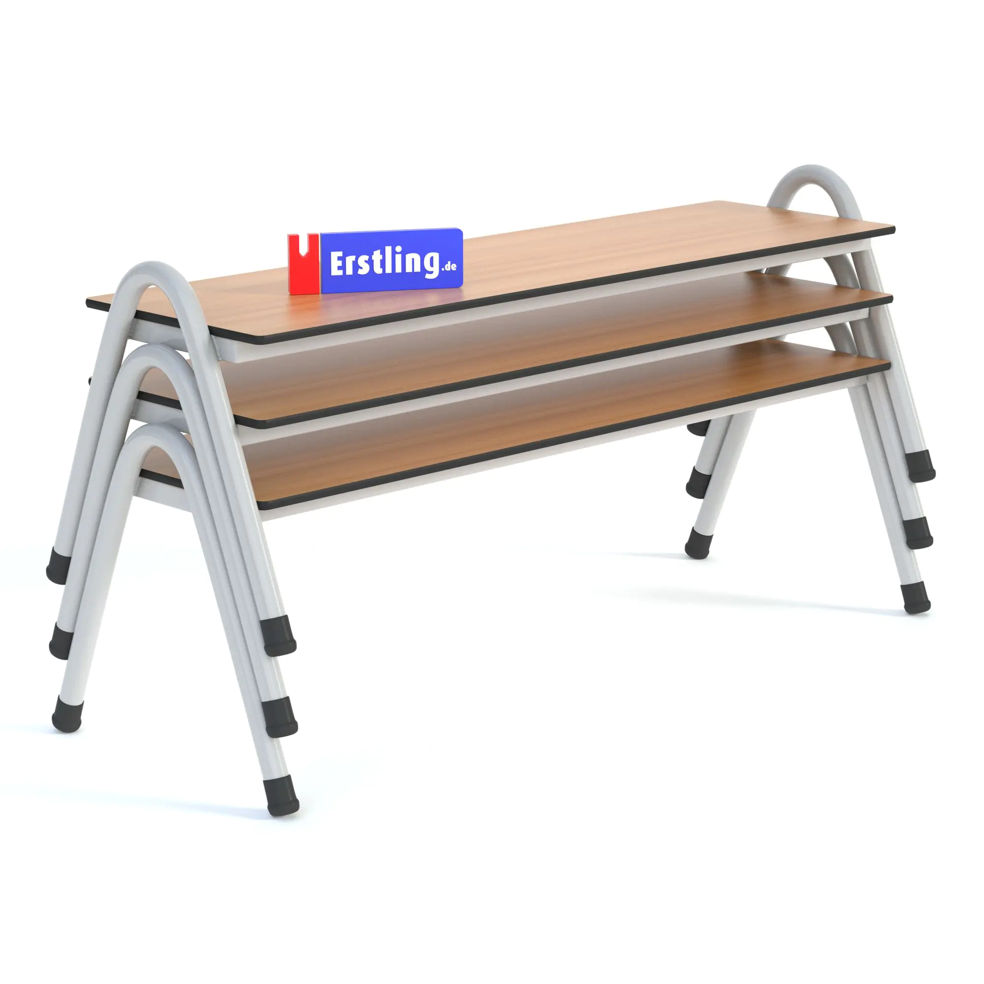 Sitzbank stapelbar, 120 cm breit, Vollkernplatte, aus der Kategorie Garderobenbänke