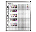 Klassen-Plantafel, 10 Stunden Mo-Fr, für 20 Klassen, 103x97 cm, aus der Kategorie Schultafeln & Whiteboards
