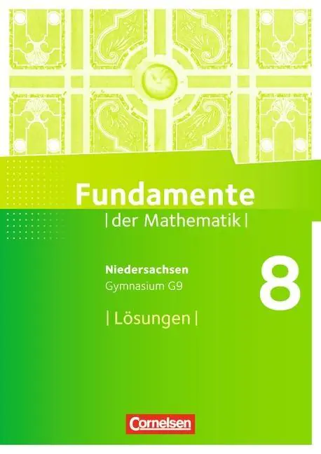 Fundamente der Mathematik 8. Schuljahr. Lösungen aus der Kategorie Mathematik