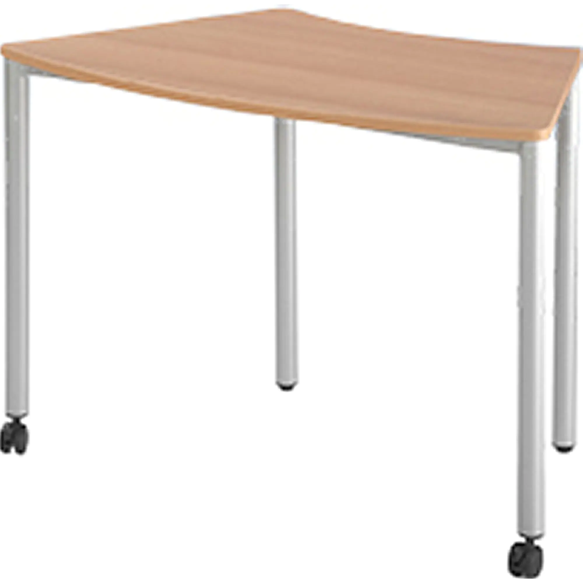Achtelkreistisch, Innendurchmesser 160 cm, Höhe wählbar, fahrbar, aus der Kategorie Tische Allgemein