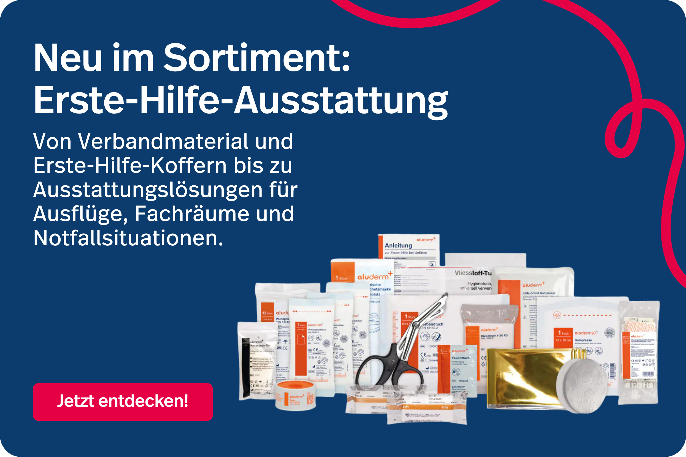 Neu im Sortiment: Erste-Hilfe-Ausstattung