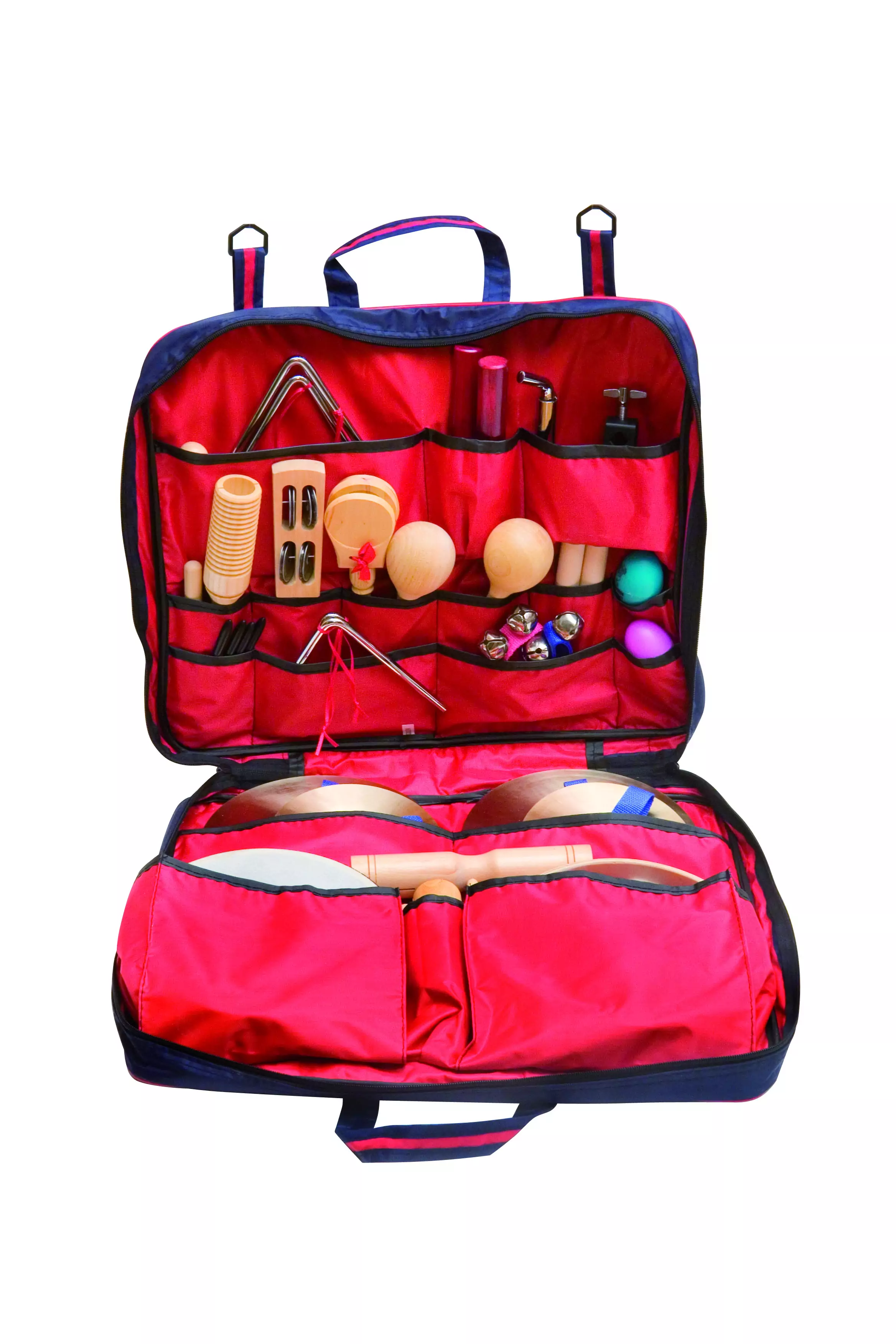 Rhythmustasche mit ca. 25 Klanginstrumenten in einer Tasche aus der Kategorie Musikwagen