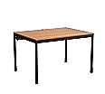 EDV-Tisch, 120x90 cm (B/T), 72 cm hoch, offener Blechkabelkanal,