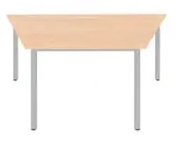 Trapeztisch 120 x 60 cm, Quadratrohr 30x30mm, Tischplatte melamin bitte Dekor angeben aus der Kategorie Trapeztische