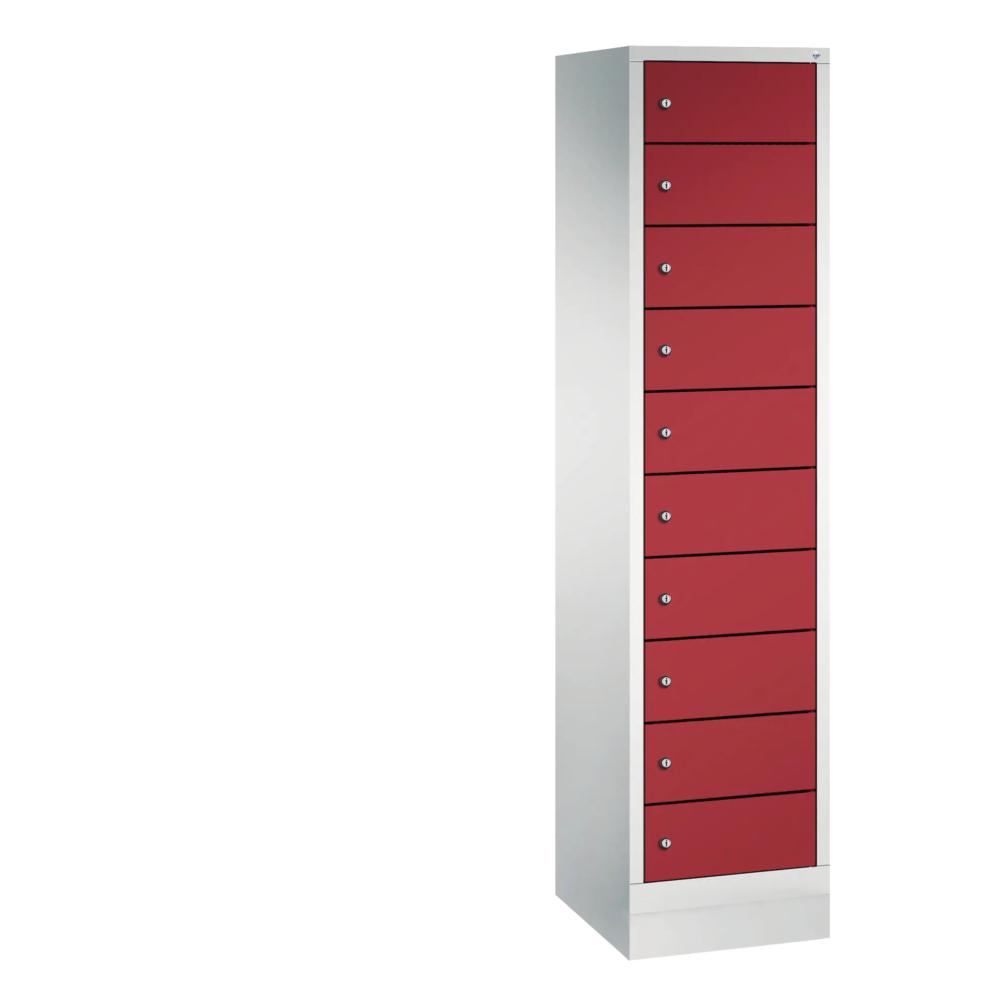 C+P Spind Evolo48 Steckplatz 185x42x50cm lgr/rrt aus der Kategorie Garderobenschränke