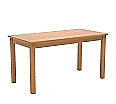 Rechtecktisch, 120x60 cm (B/T), 64 cm hoch, Buche-Massivholzgestell mit gerader Zarge Wechselgleiter aus der Kategorie Rechtecktische