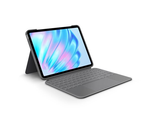Logitech Combo Touch | Tastaturhülle | QWERTZ - Deutsch | Oxford Grau für Apple 10.9-in iPad Air aus der Kategorie Logitech