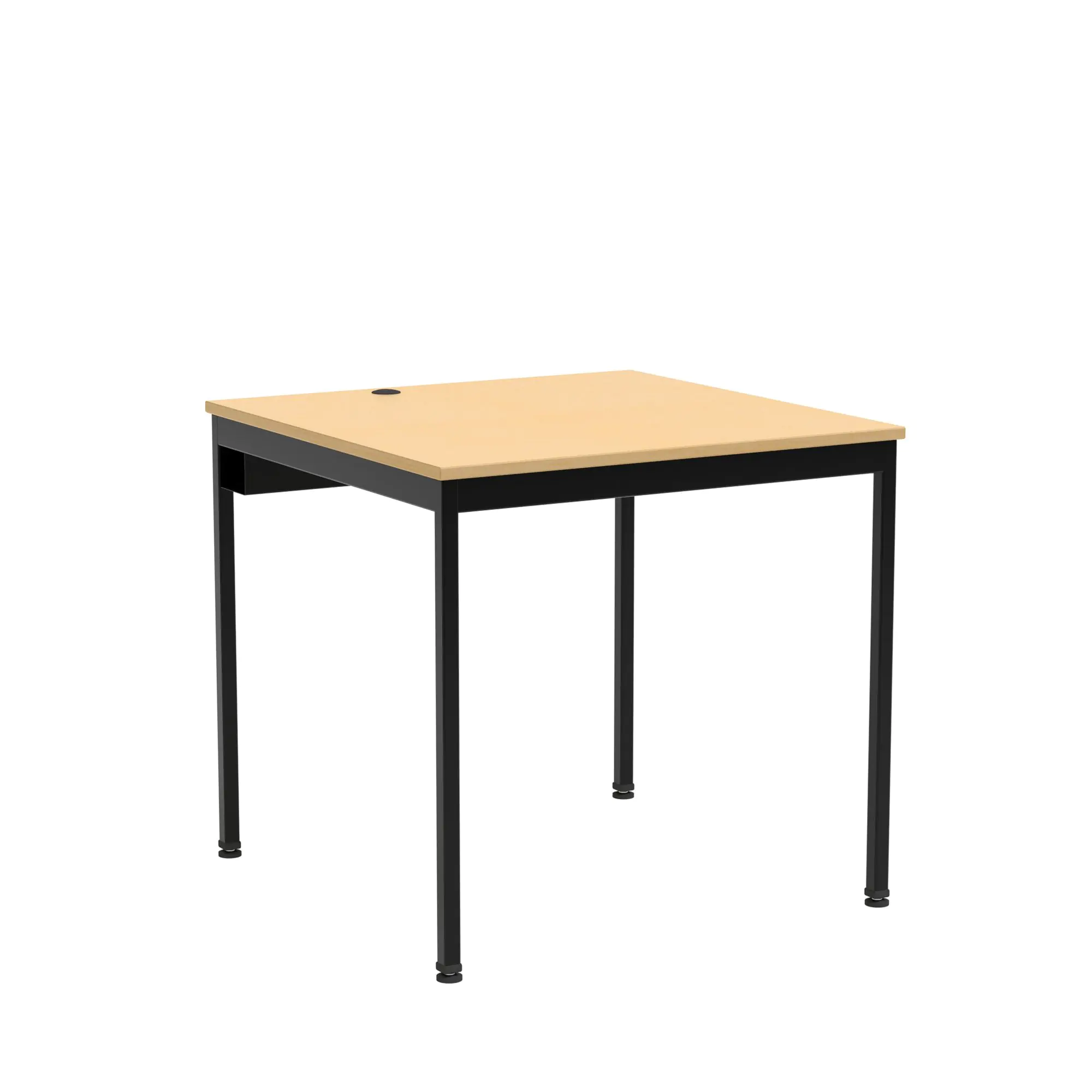 EDV-Tisch,  80x80 cm (B/T), 72 cm hoch, offener Blechkabelkanal, aus der Kategorie EDV-Tische