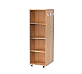 Bücherregal, 165 cm hoch, 52x64 cm (B/T), doppelseitig, 6 Böden, aus der Kategorie Bibliotheksinseln