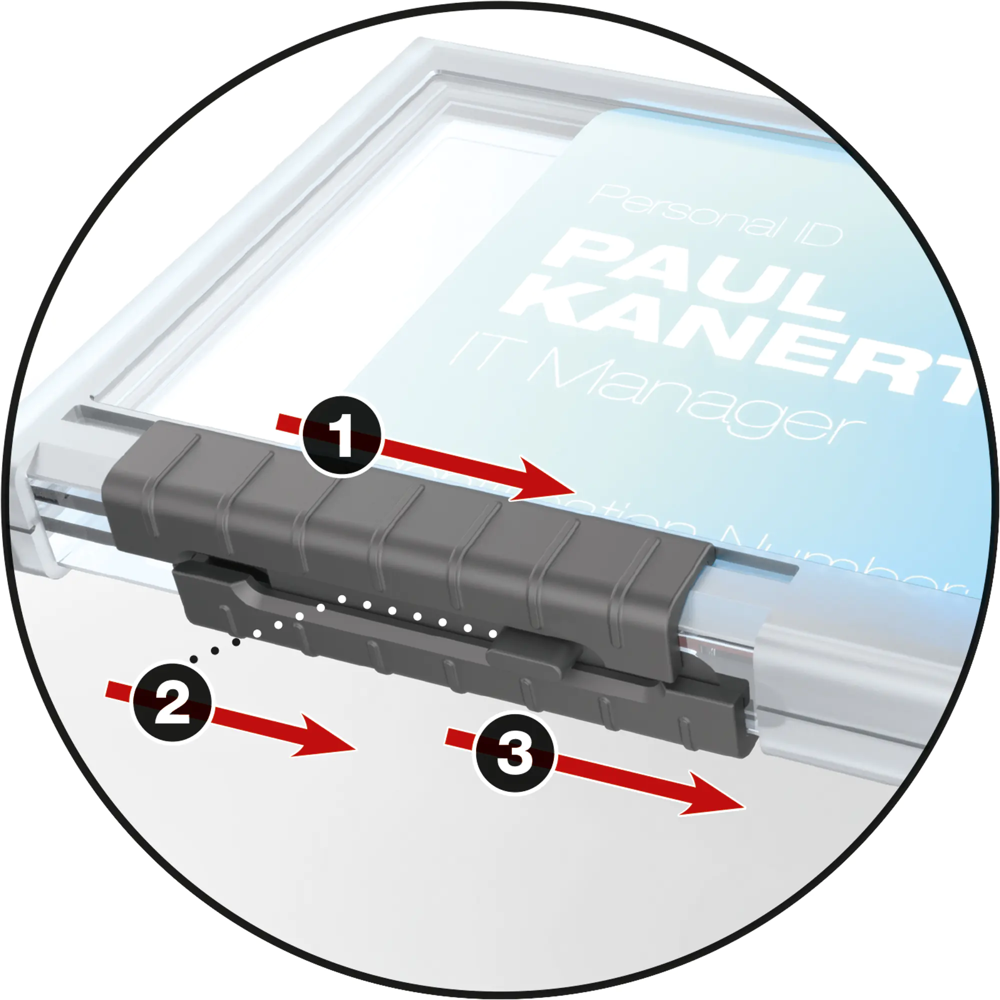 Durable Kartenhalter PUSHBOX TRIO 10 St. aus der Kategorie Namensschilder