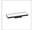 Kippmagnet für den Klassenplan einzeln, 10x30x3 mm, weiß ganzflächig