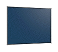Wandtafel Stahlemaille blau, 150x120 cm, ohne Kreideablage,
