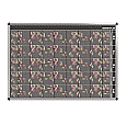 Personal-Raum-Plan, 12 Stunden, 83 Spalten, 123x177 cm,