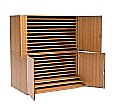 Papierschrank, 166 cm hoch, 136x100 cm (B/T), 20 Zügen, 4 Türen, aus der Kategorie Bilderaufbewahrung