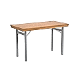 Klapptisch, 120x60 cm (B/T), 72 cm hoch, 4-Fuß,