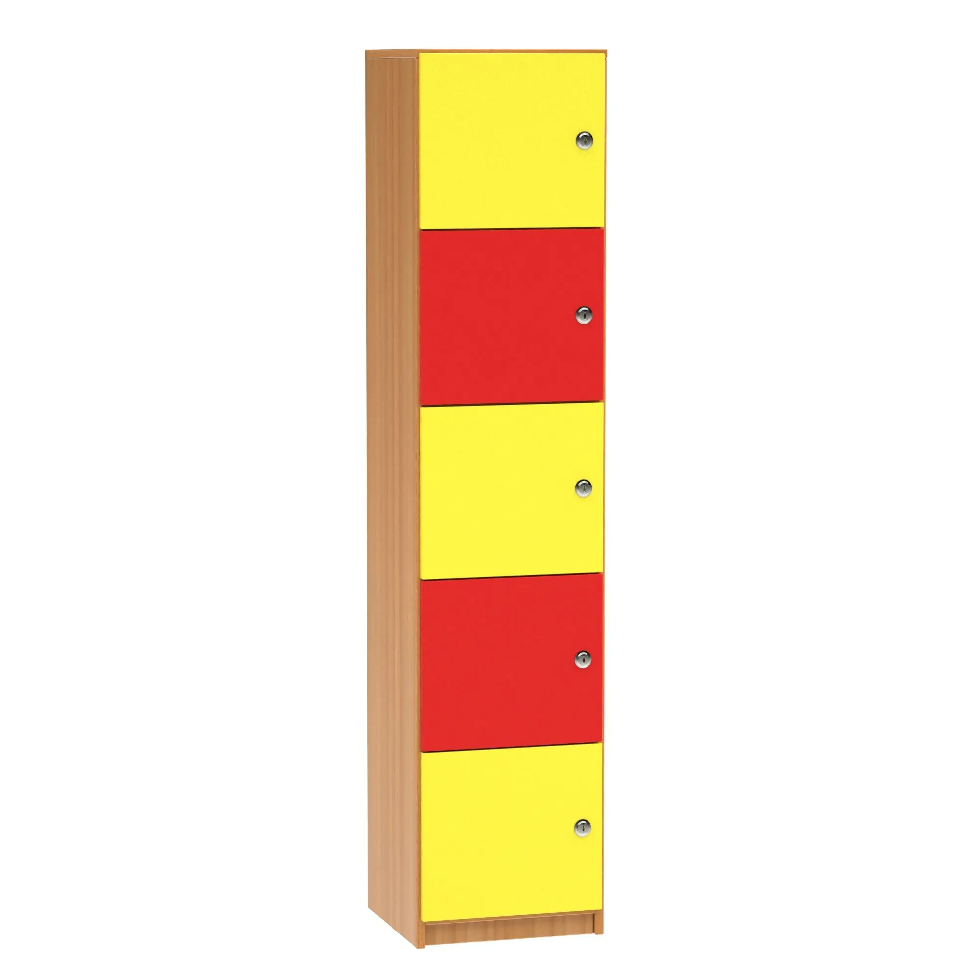 Schließfachschrank, 190 cm hoch, 42x50 cm (B/T), Scharniere links, aus der Kategorie Schränke allgemein