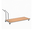 Transportwagen für 10 Klapptische, wird rundum ca. 5 cm größer gefertigt aus der Kategorie Klapptische