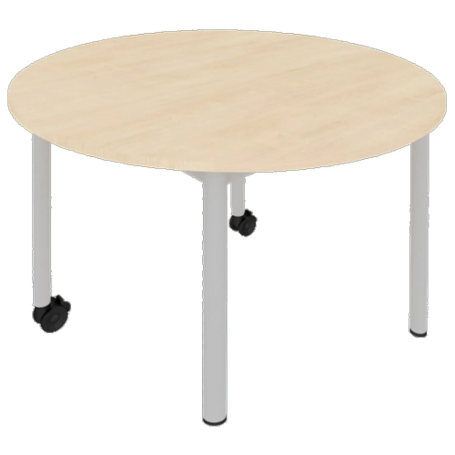 Rundtisch, 120 cm Durchmesser, 72 cm hoch,40 mm Rundrohr, Vollkern, aus der Kategorie Tische Allgemein