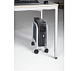 Computer-Caddy, fahrbares Gestell für den Computer, geeignet für Breite von 17-25 cm aus der Kategorie Rollwagen