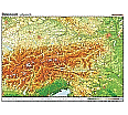 Wandkarte Österreich, physisch, 202x142cm, aus der Kategorie Wandkarten Europa
