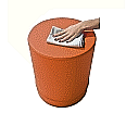 Sitzelement, Hocker rund L, Durchmesser 37 cm, Höhe 30 cm, Boden mit Anti-Rutsch Material