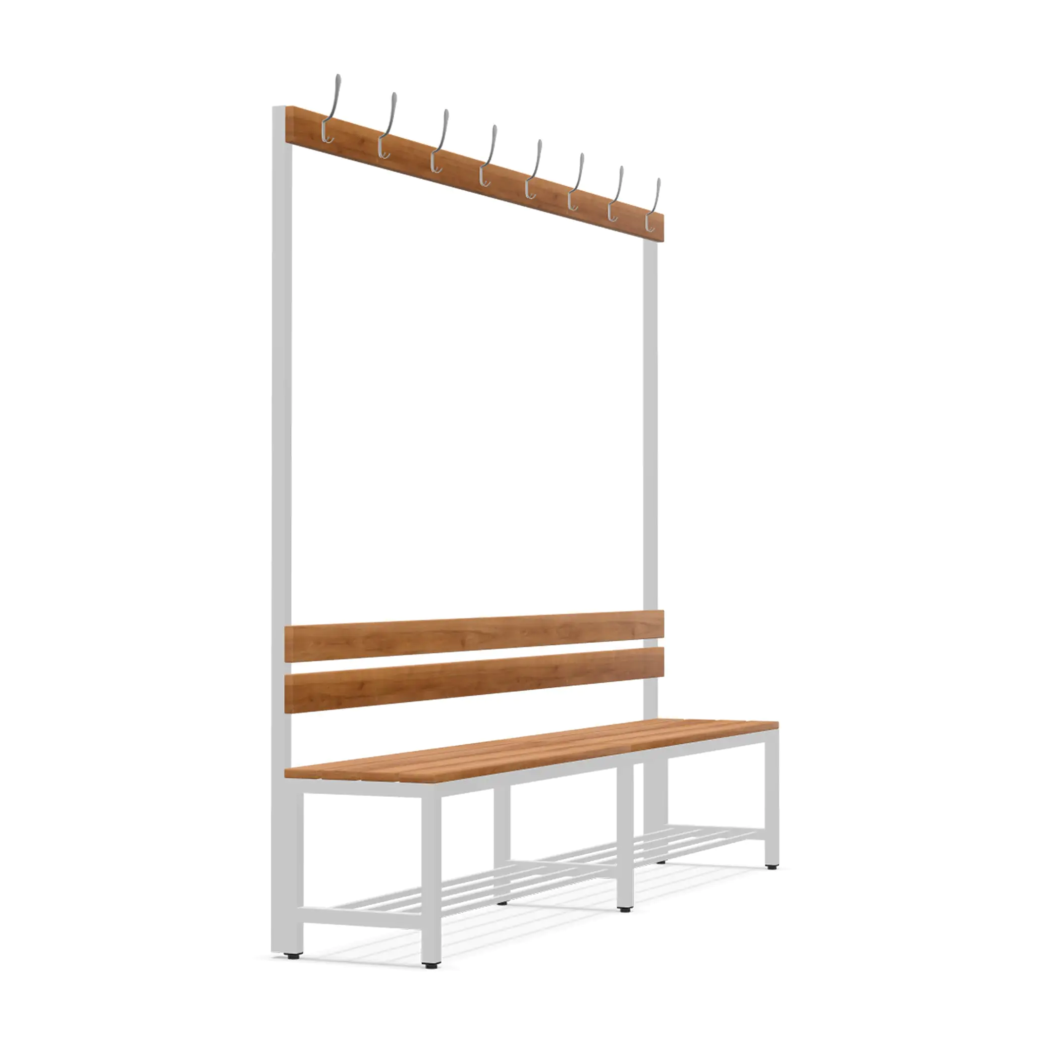 Ceha | Garderobenbank 200 | Holz | Schuhrost | Kleiderl. einseitig aus der Kategorie Bänke