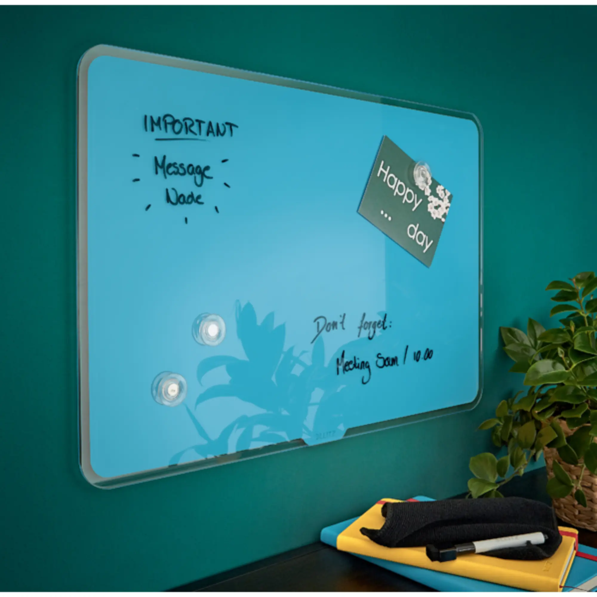 Leitz Whiteboard Cosy Glas 80x60cm blau aus der Kategorie Glastafeln